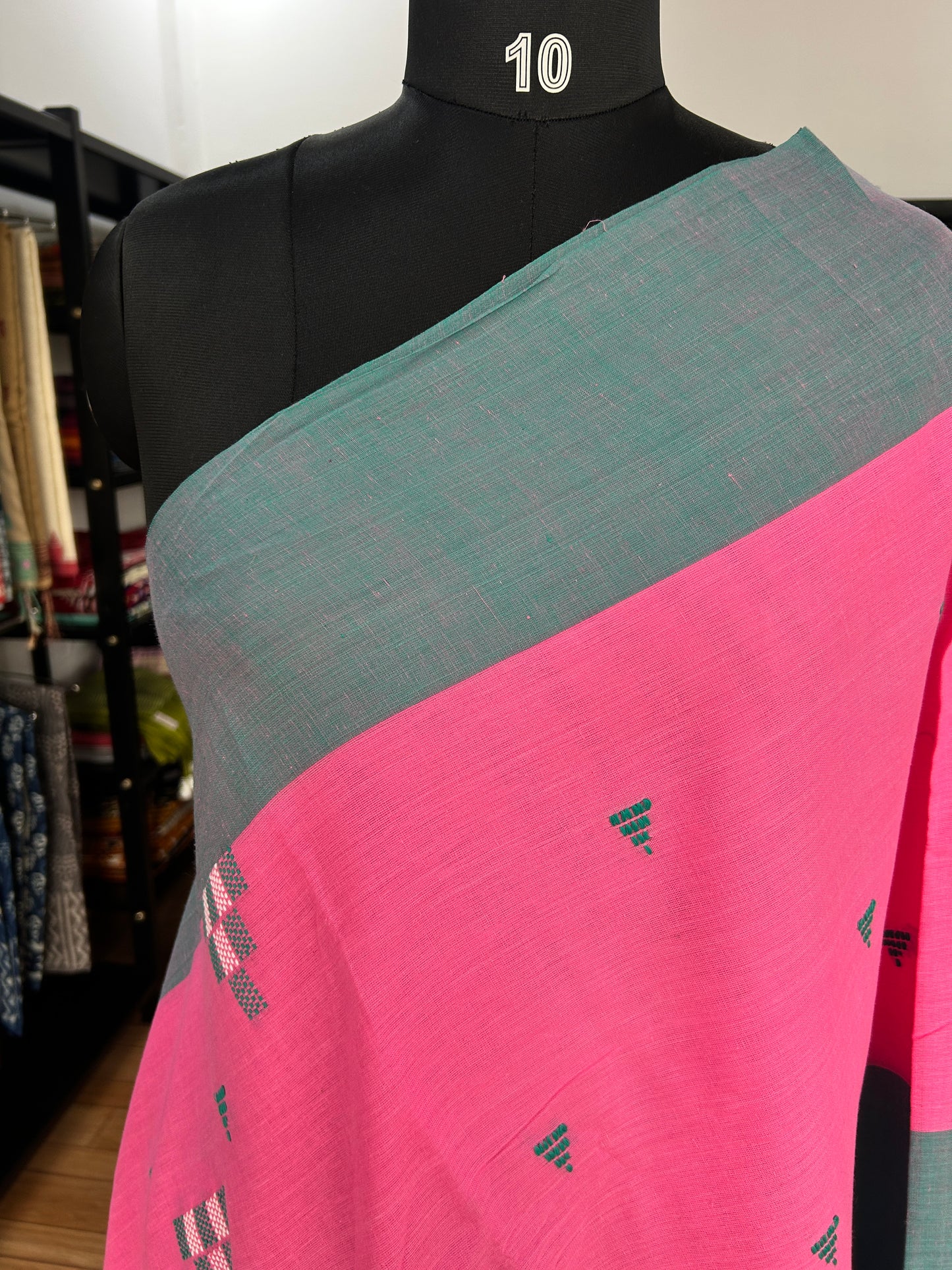 PINK DHANIAKHALI SAREE