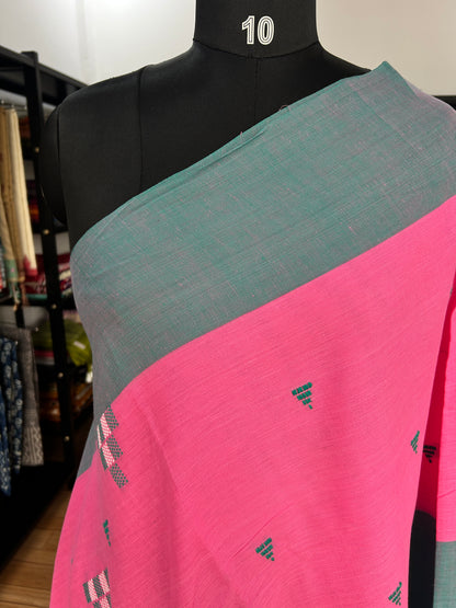 PINK DHANIAKHALI SAREE