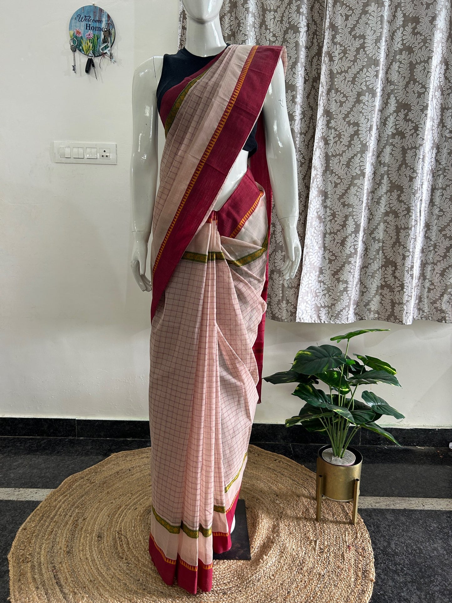 BROWN NARAYANPET SAREE