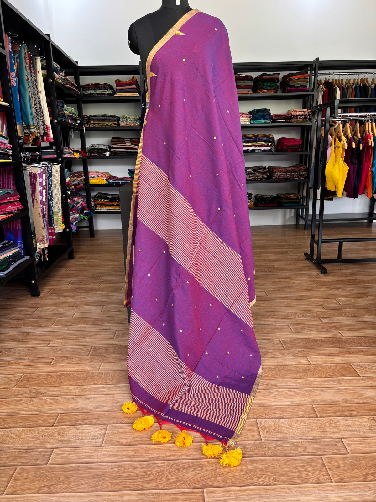 PURPLE JAMDANI SAREE