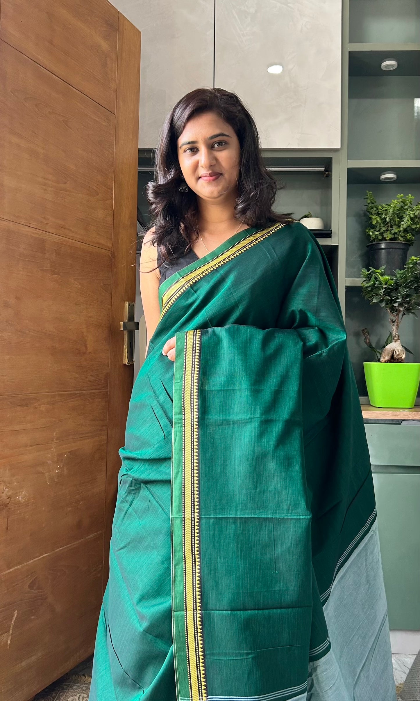 GREEN NARAYANPET SAREE