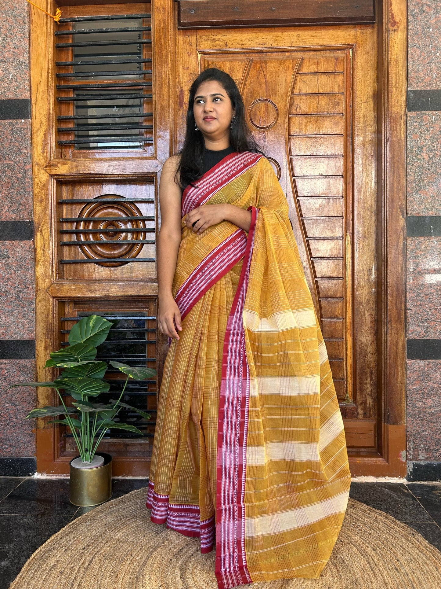 YELLOW NARAYANPET SAREE