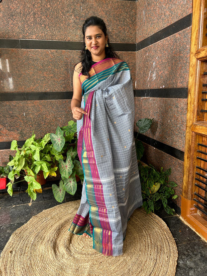 GREY KANCHI COTTON