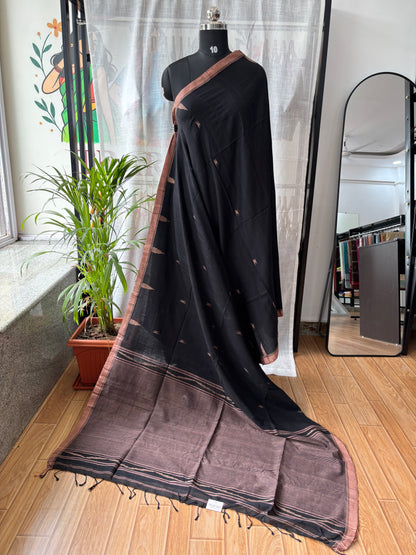 BLACK JAMDANI SAREE
