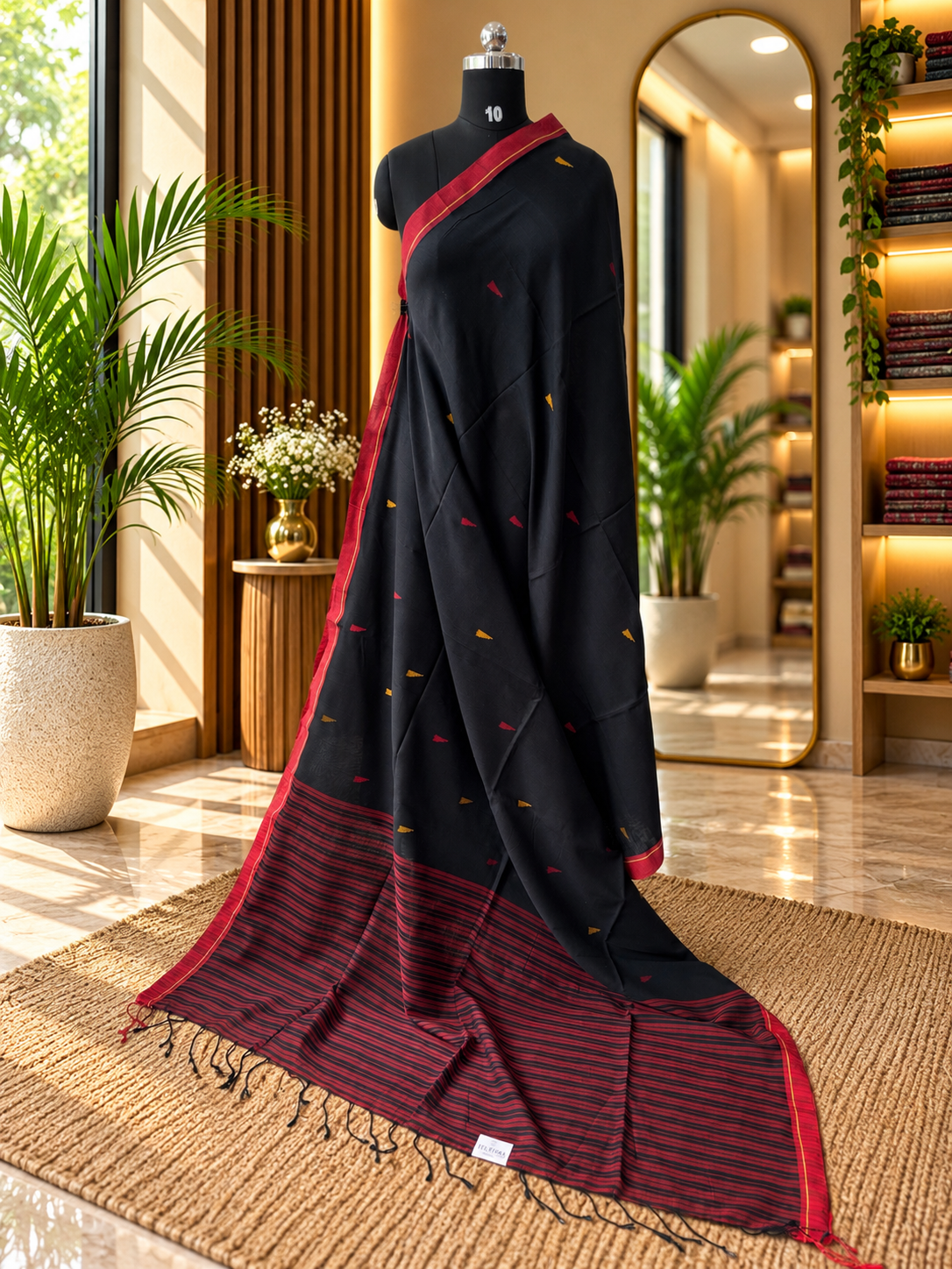 BLACK JAMDANI SAREE
