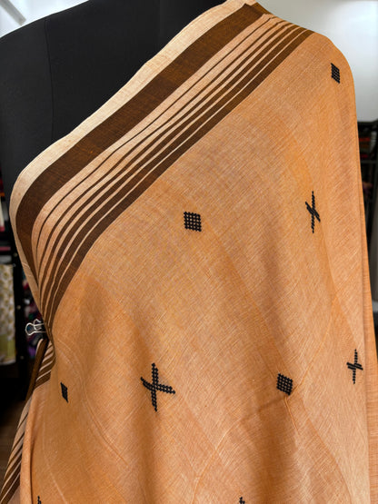 ORANGE BHUJODI SAREE