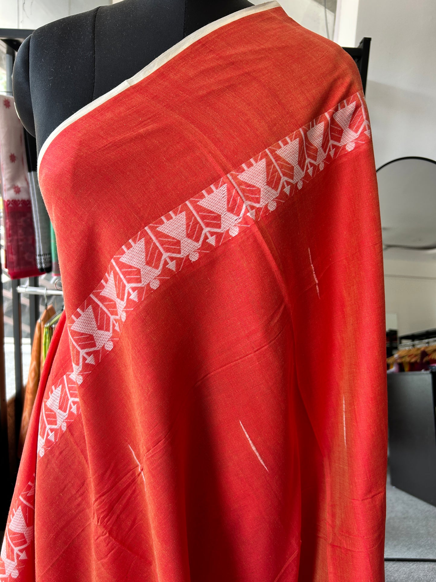 ORANGE DHANIAKHALI SAREE