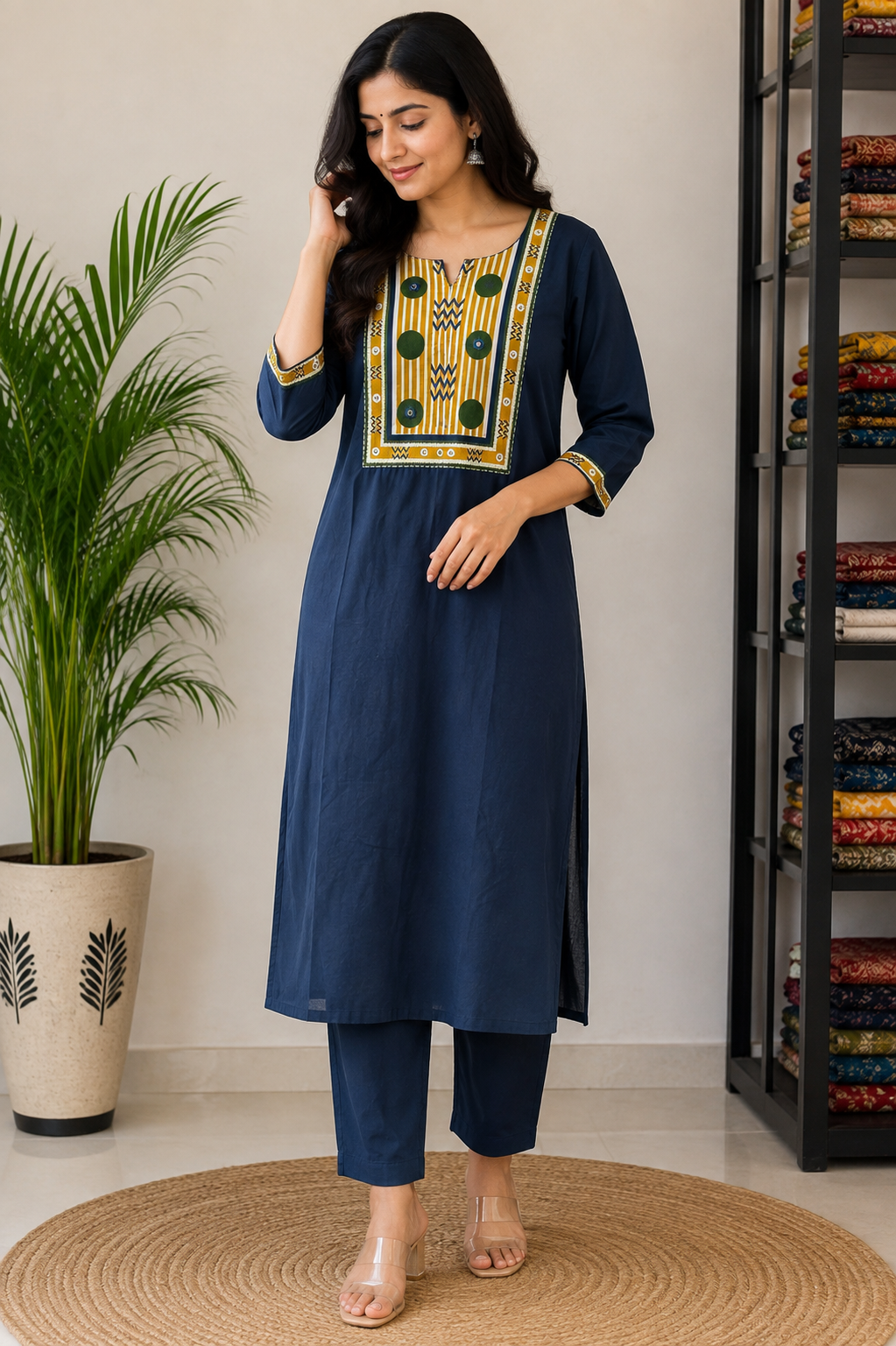 BLUE COTTON SUIT