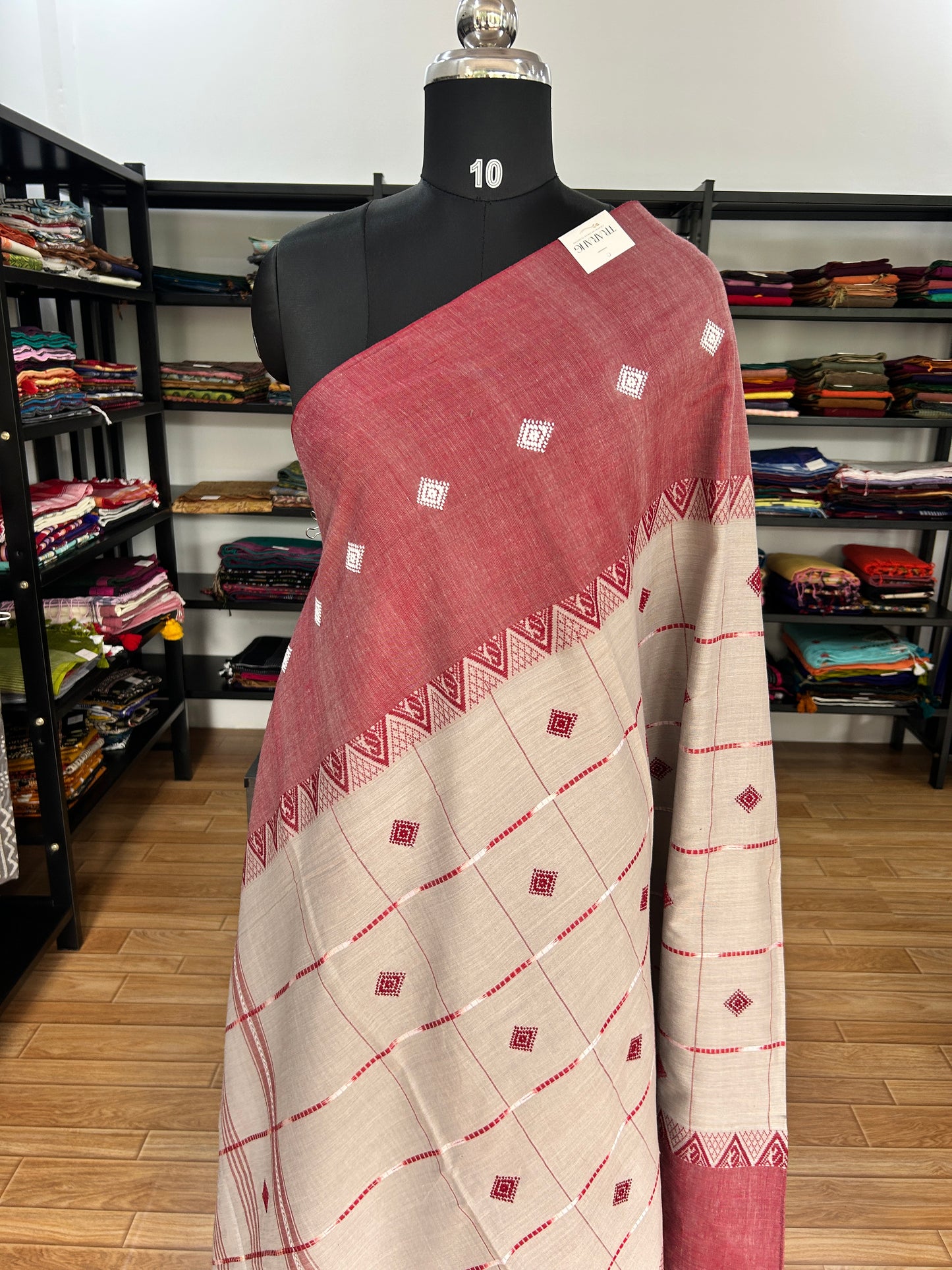 BROWN DHANIAKHALI SAREE