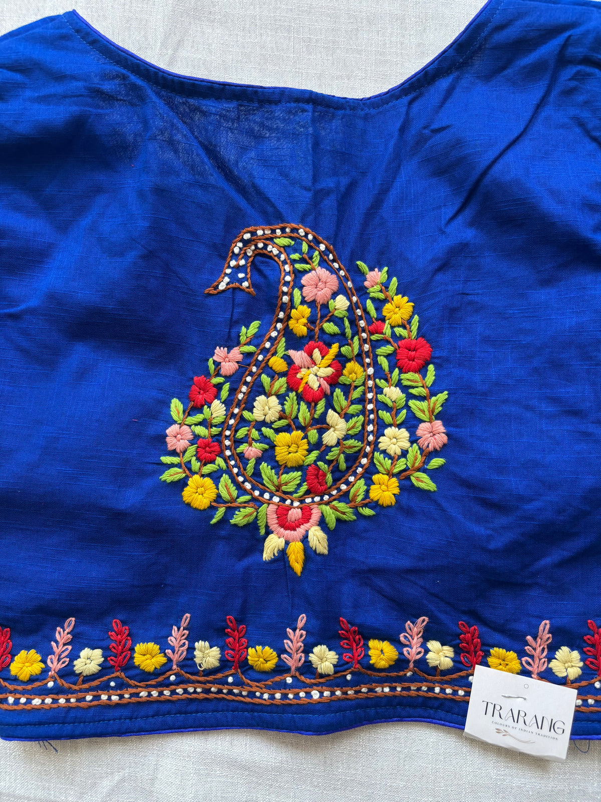 Navy blue Embroidered blouse