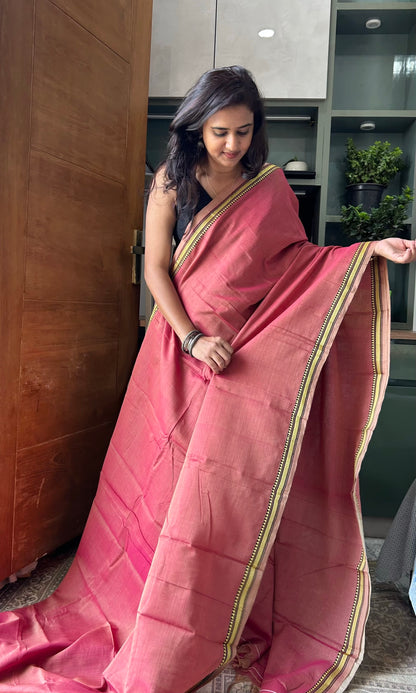 PEACH NARAYANPET SAREE