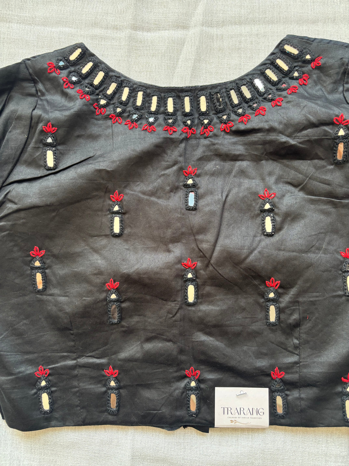Black Embroidered blouse