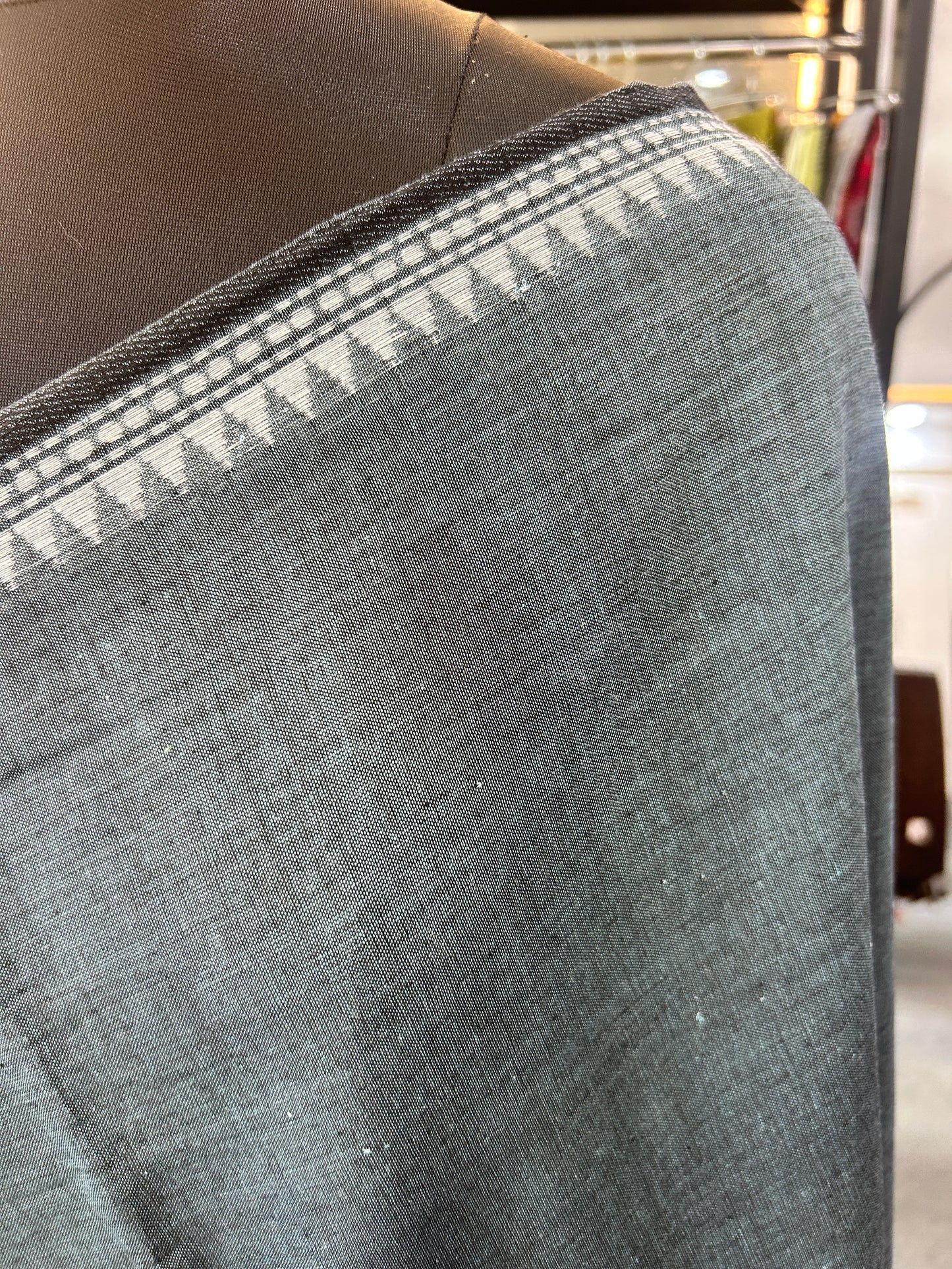 GREY DHANIAKHALI SAREE