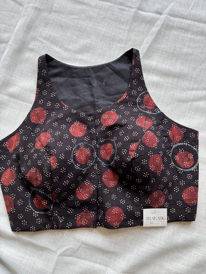 BLACK COTTON BLOUSE