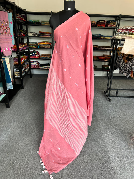PINK JAMDANI SAREE