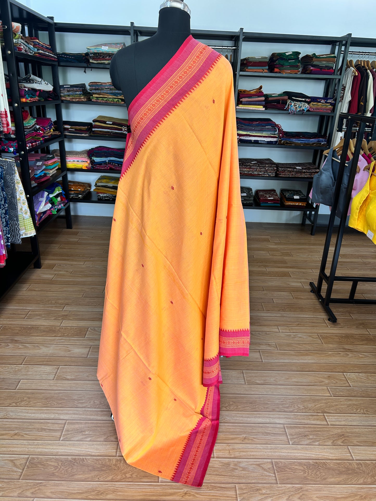 ORANGE DHANIAKHALI SAREE
