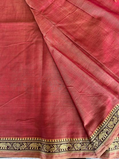 PINK NARAYANPET SAREE