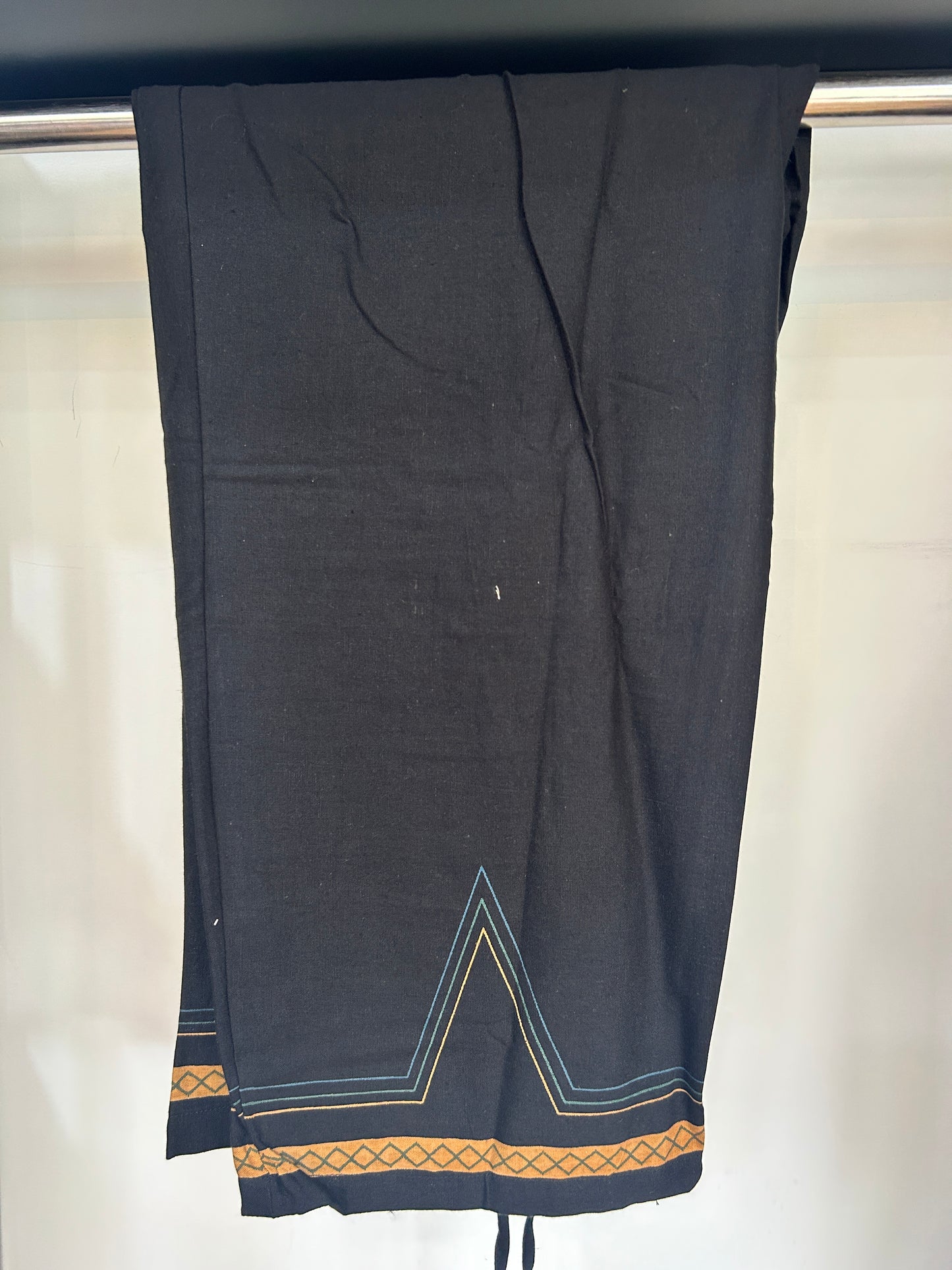 BLACK GAMTHI COTTON SUIT