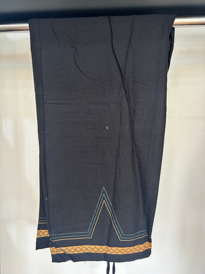 BLACK GAMTHI COTTON SUIT