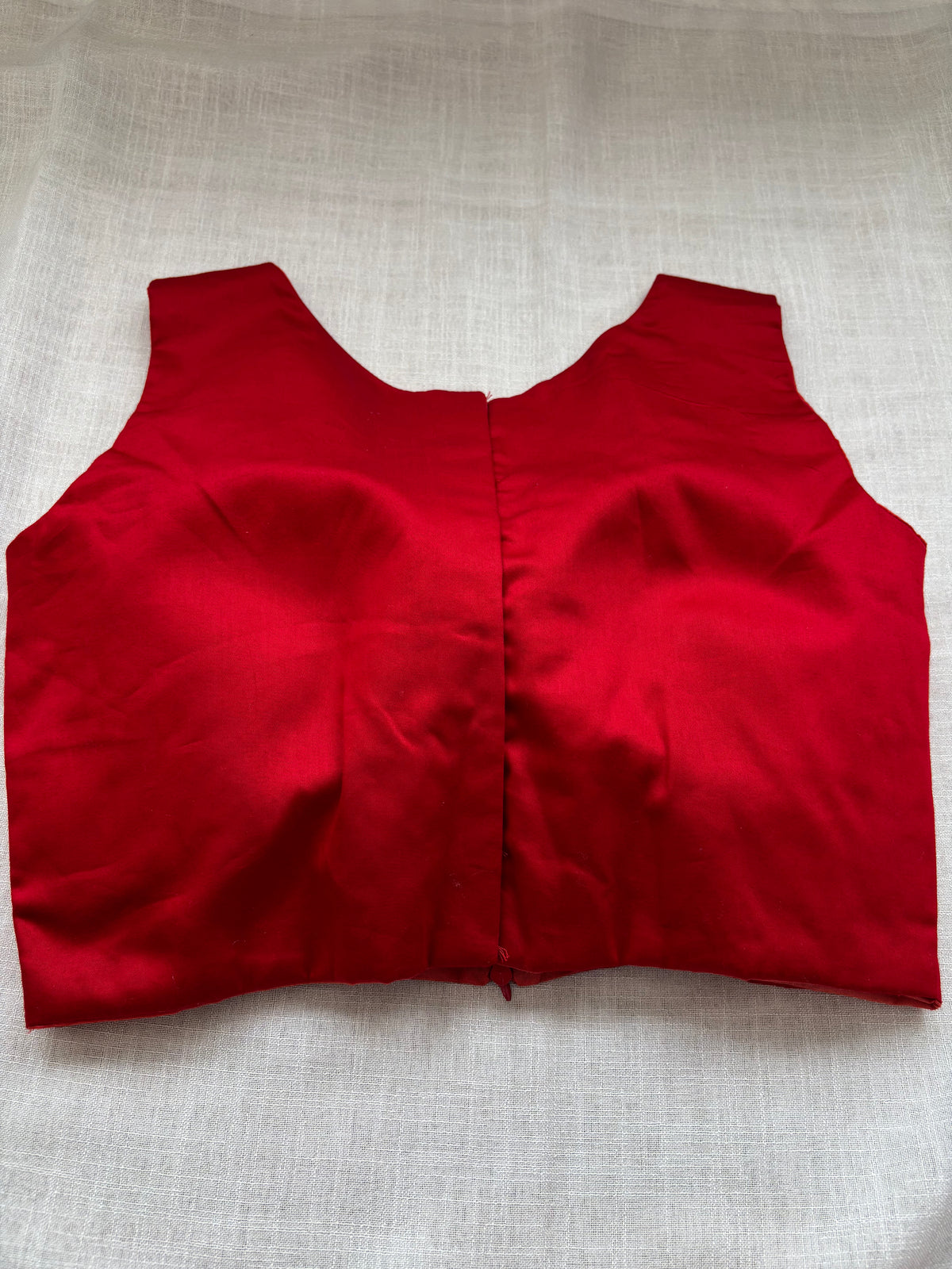 RED COTTON BLOUSE