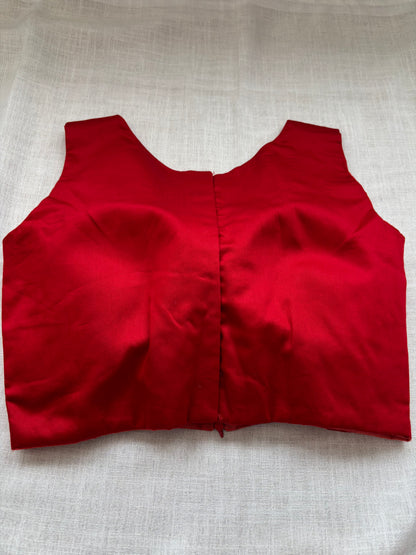 RED COTTON BLOUSE