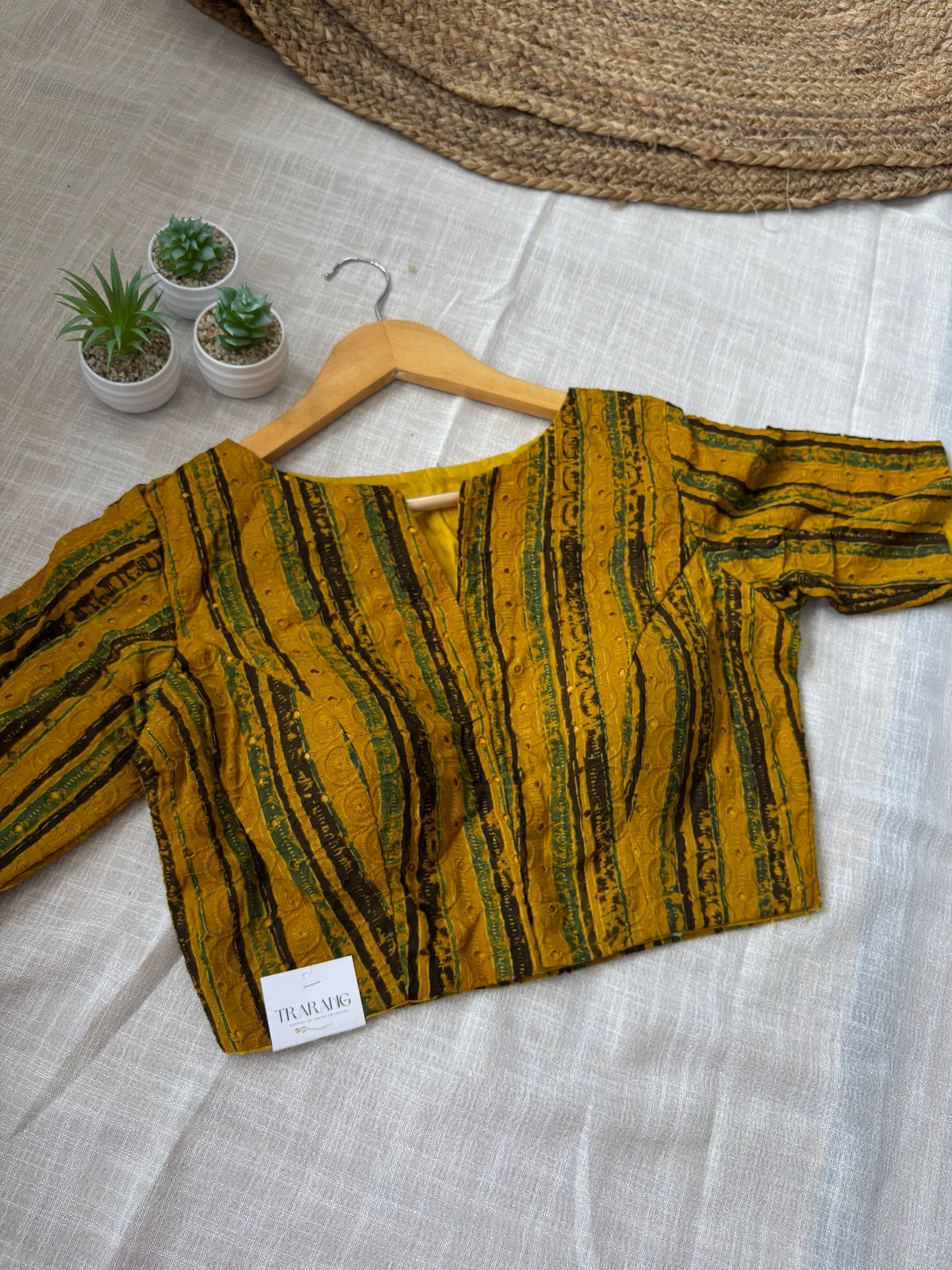 YELLOW HAKOBA BLOUSE