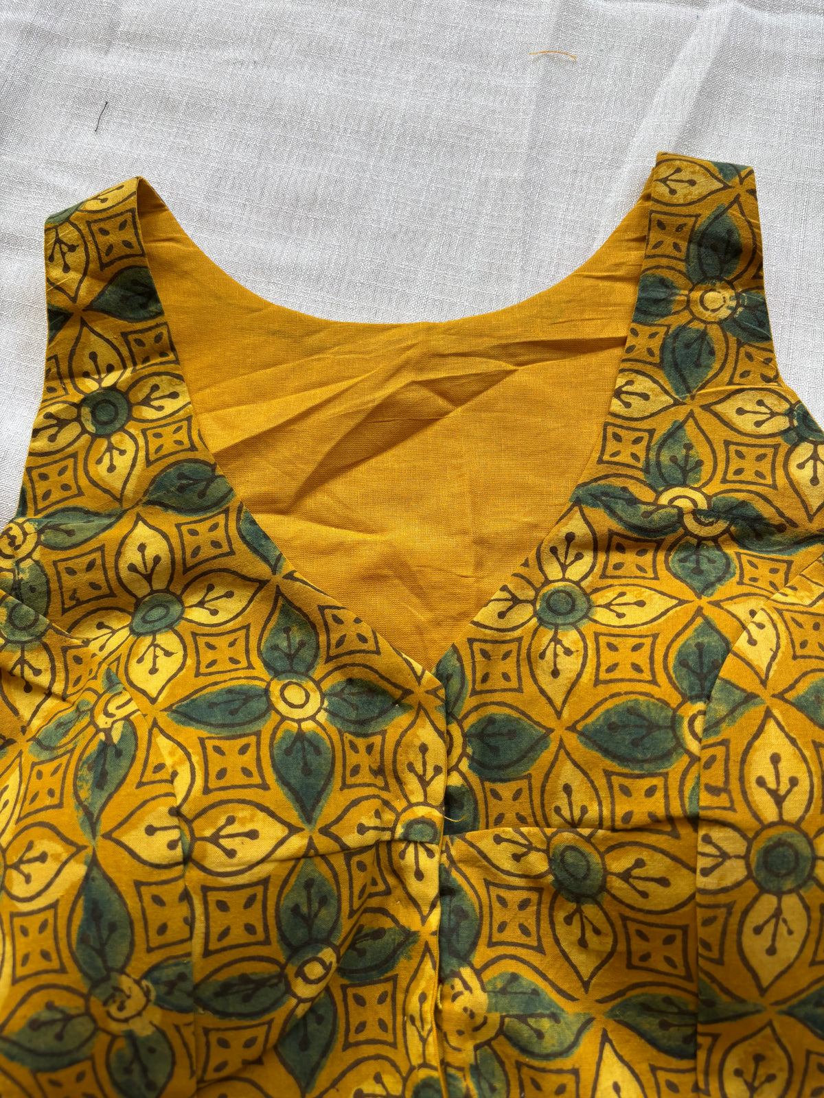 YELLOW COTTON BLOUSE