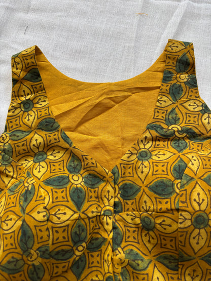 YELLOW COTTON BLOUSE