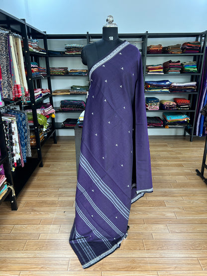 PURPLE DHANIAKHALI SAREE