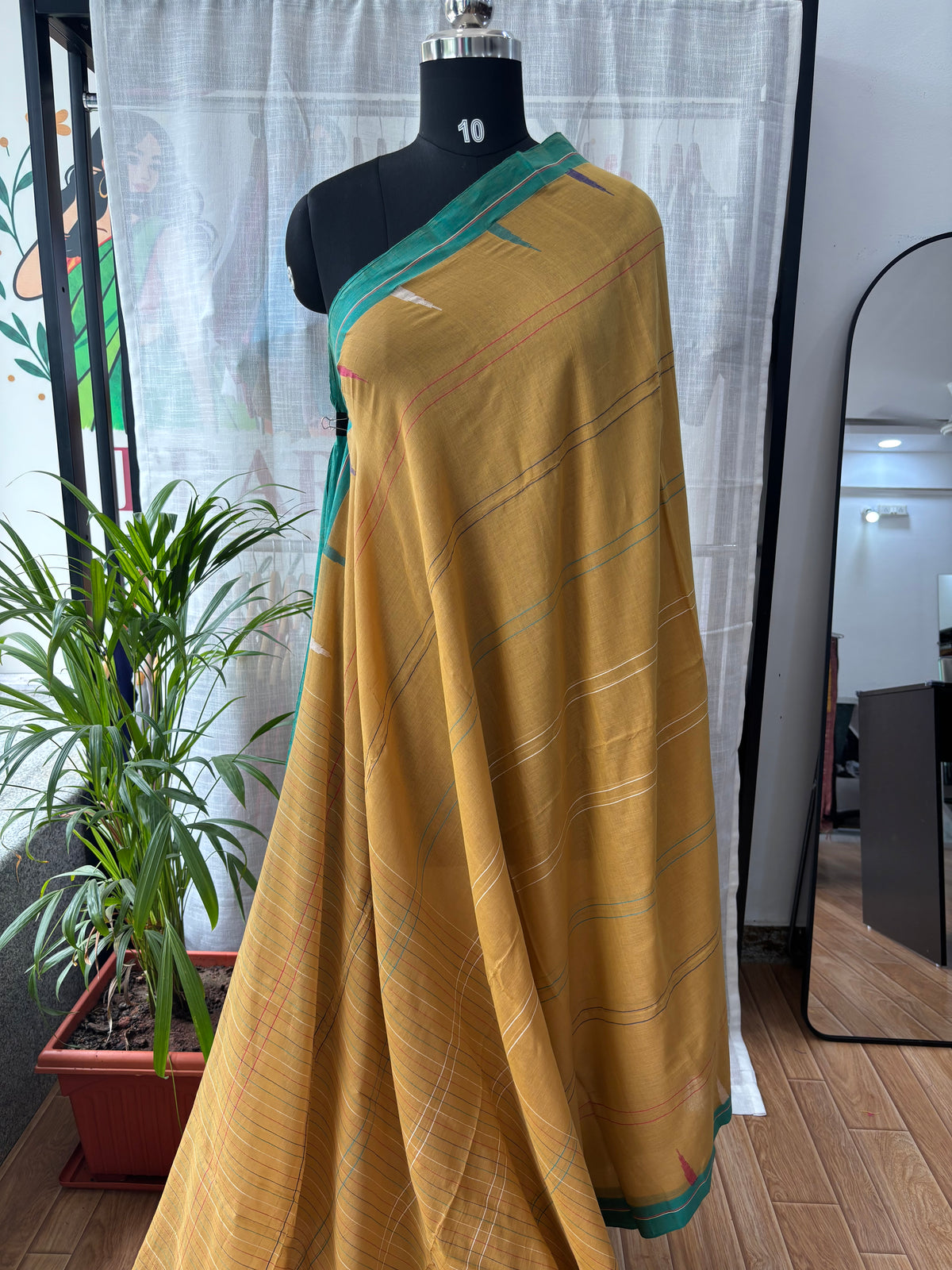 BEIGE JAMDANI SAREE