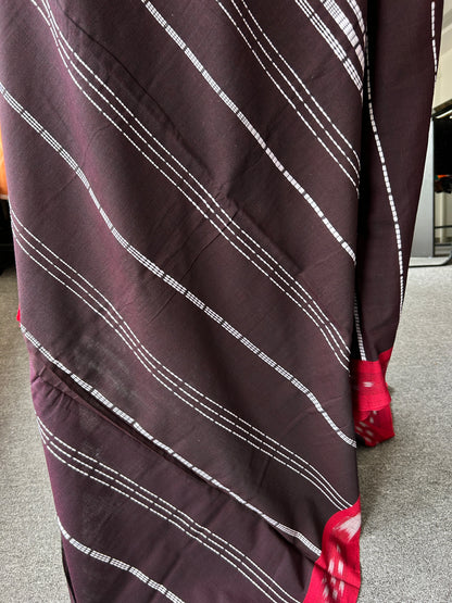 BROWN BEGAMPURI SAREE