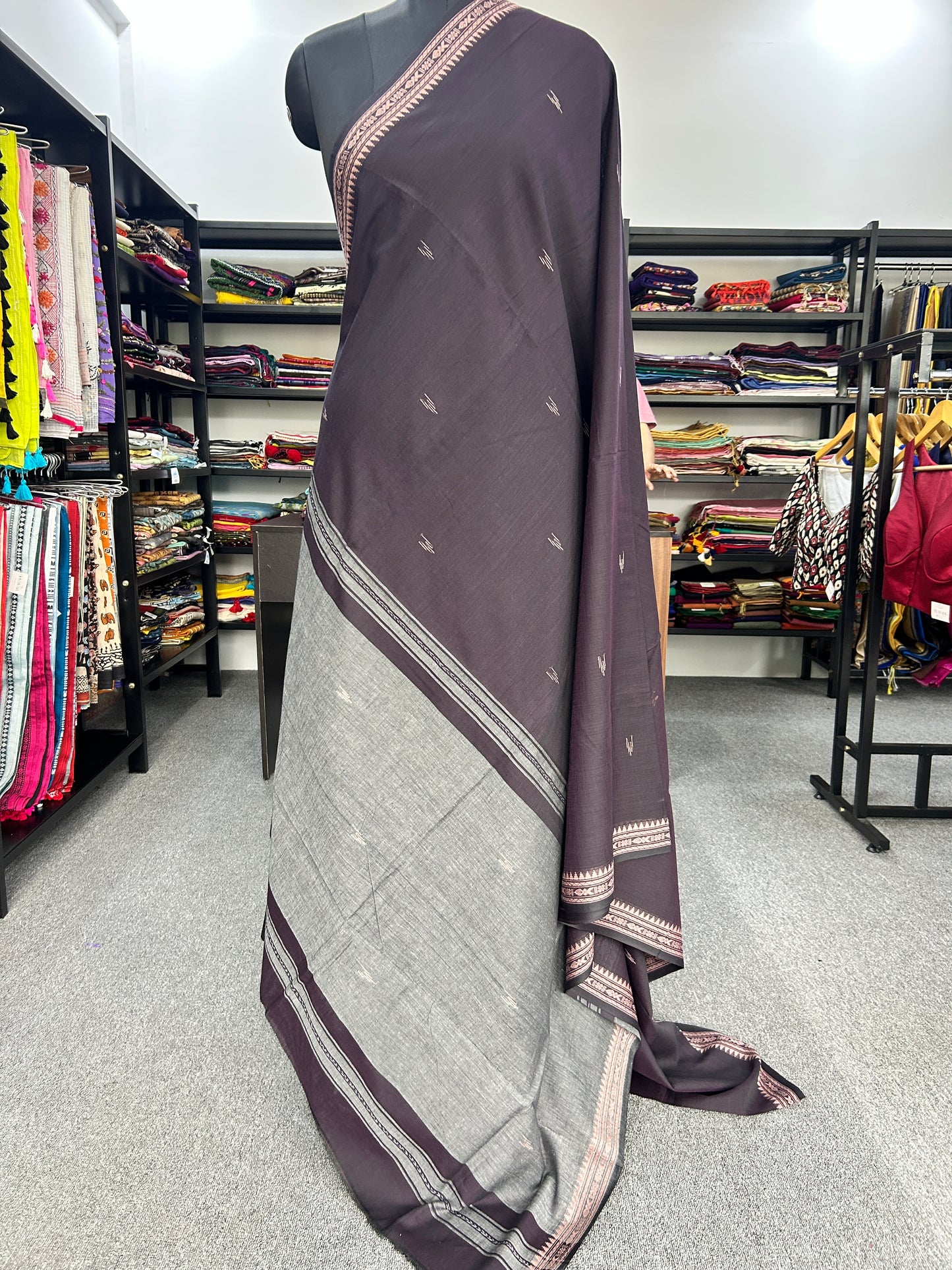BROWN DHANIAKHALI SAREE