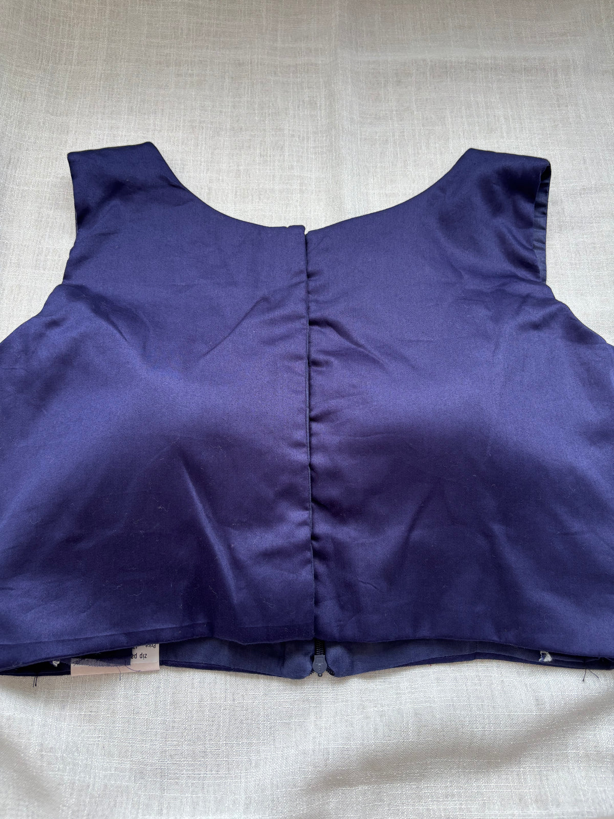 NAVY BLUE COTTON BLOUSE