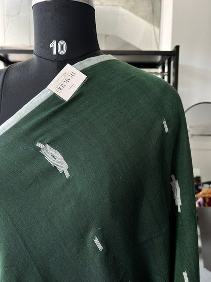 GREEN MUL JAMDANI SAREE