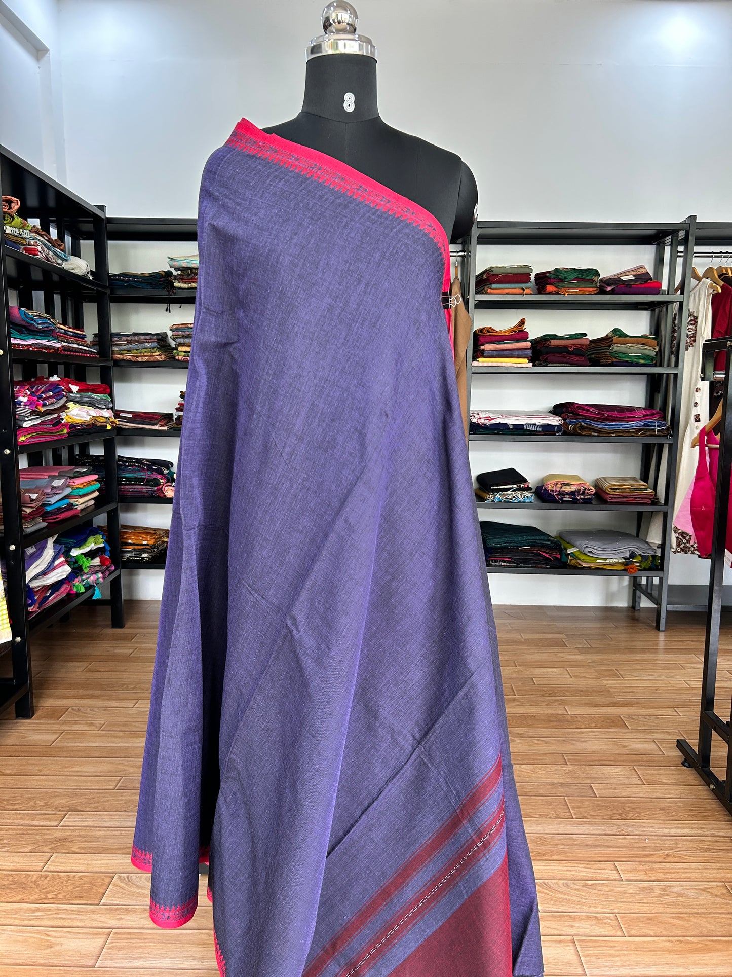PURPLE DHANIAKHALI SAREE