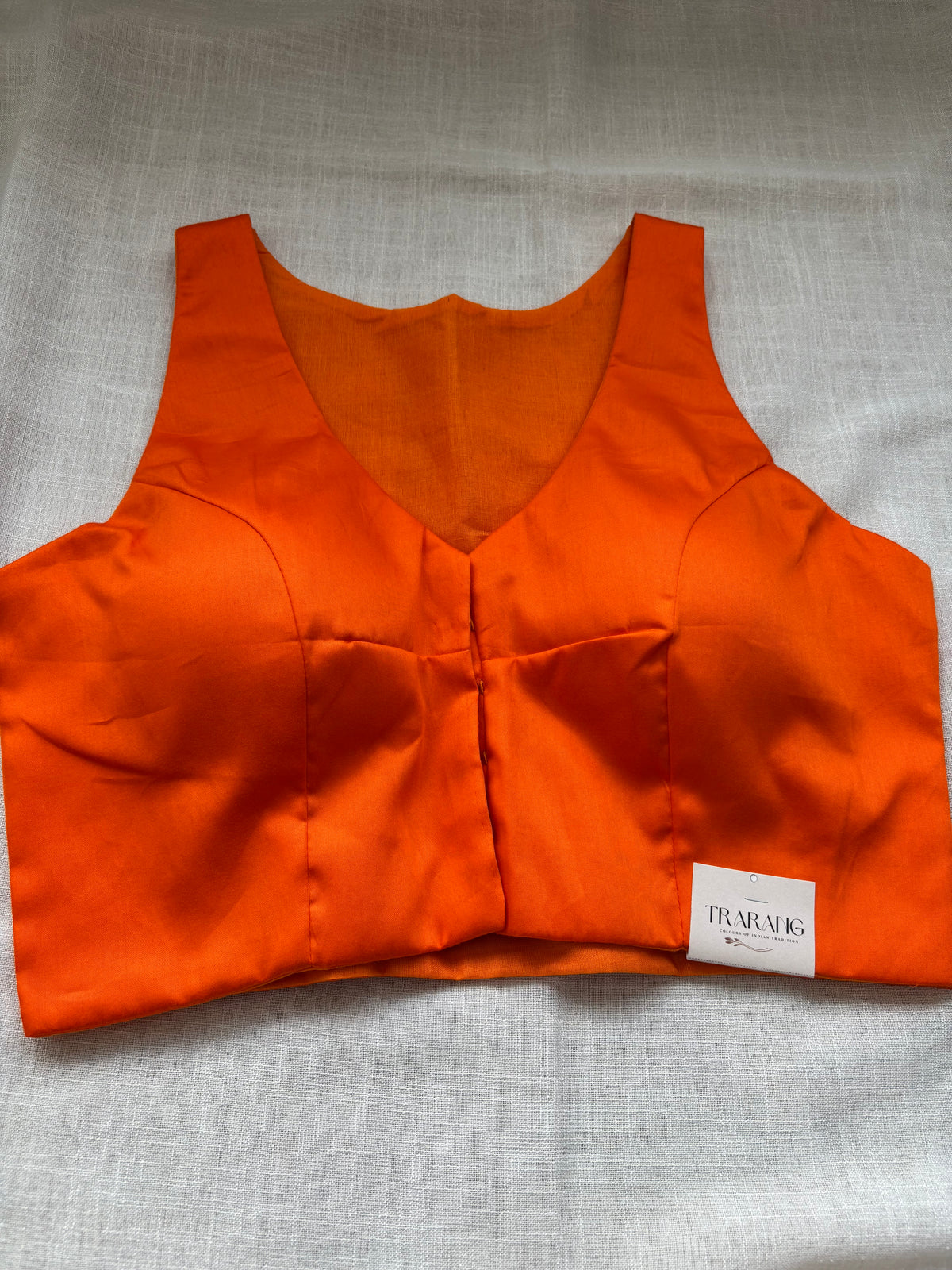 ORANGE COTTON BLOUSE