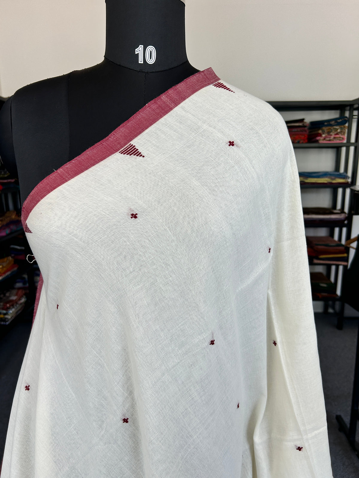 OFF WHITE JAMDANI SAREE
