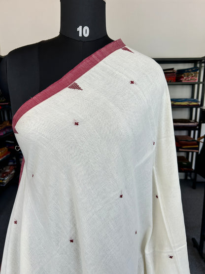 OFF WHITE JAMDANI SAREE
