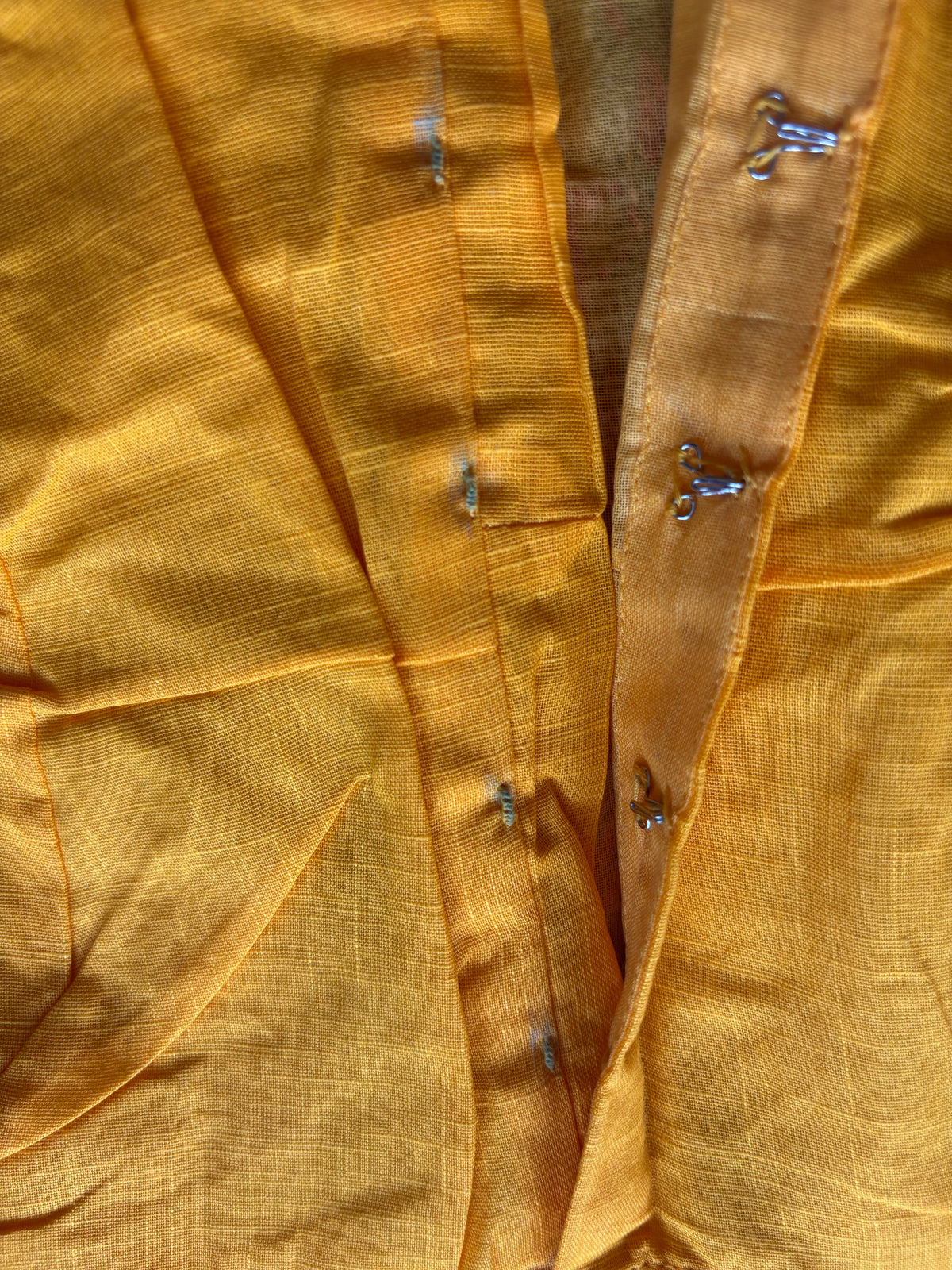 Yellow hand painted blouse