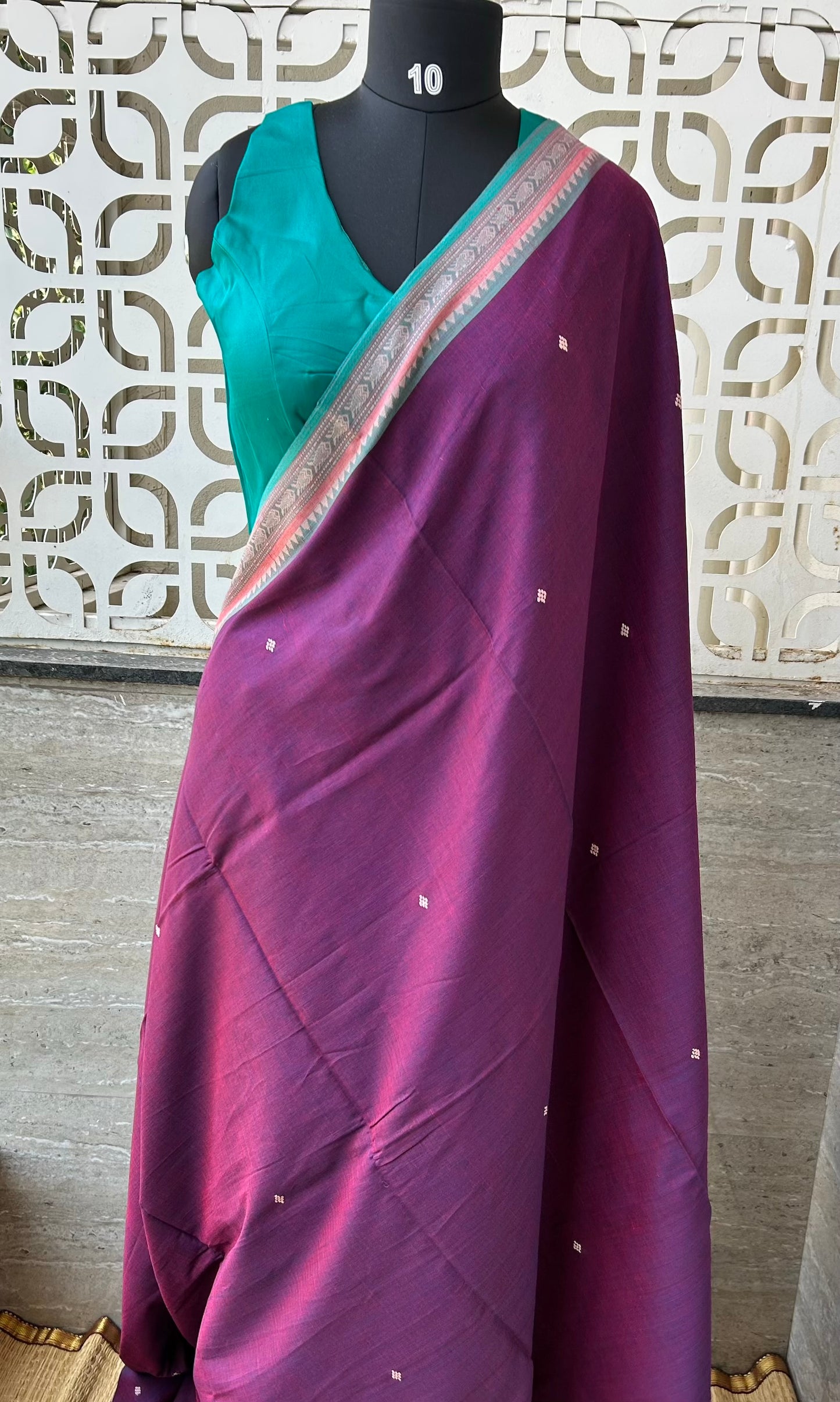 PURPLE DHANIAKHALI SAREE