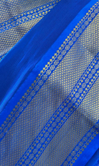 BLUE NARAYANPET SAREE