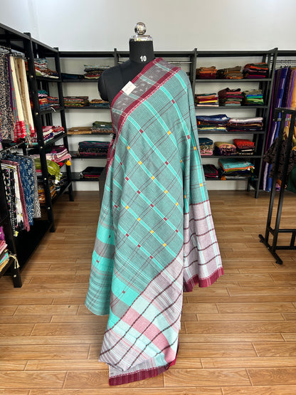 GREEN DHANIAKHALI SAREE