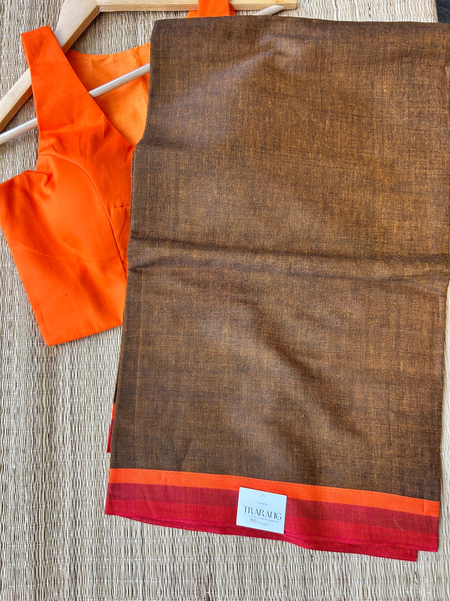 BROWN DHANIAKHALI SAREE