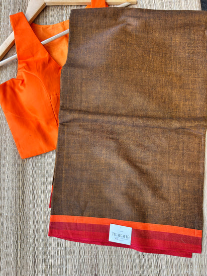 BROWN DHANIAKHALI SAREE