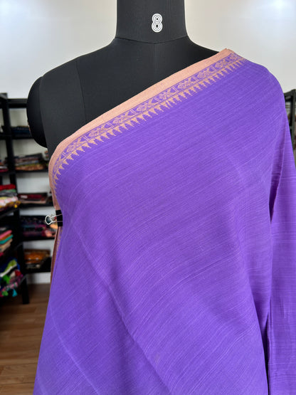 PURPLE DHANIAKHALI SAREE