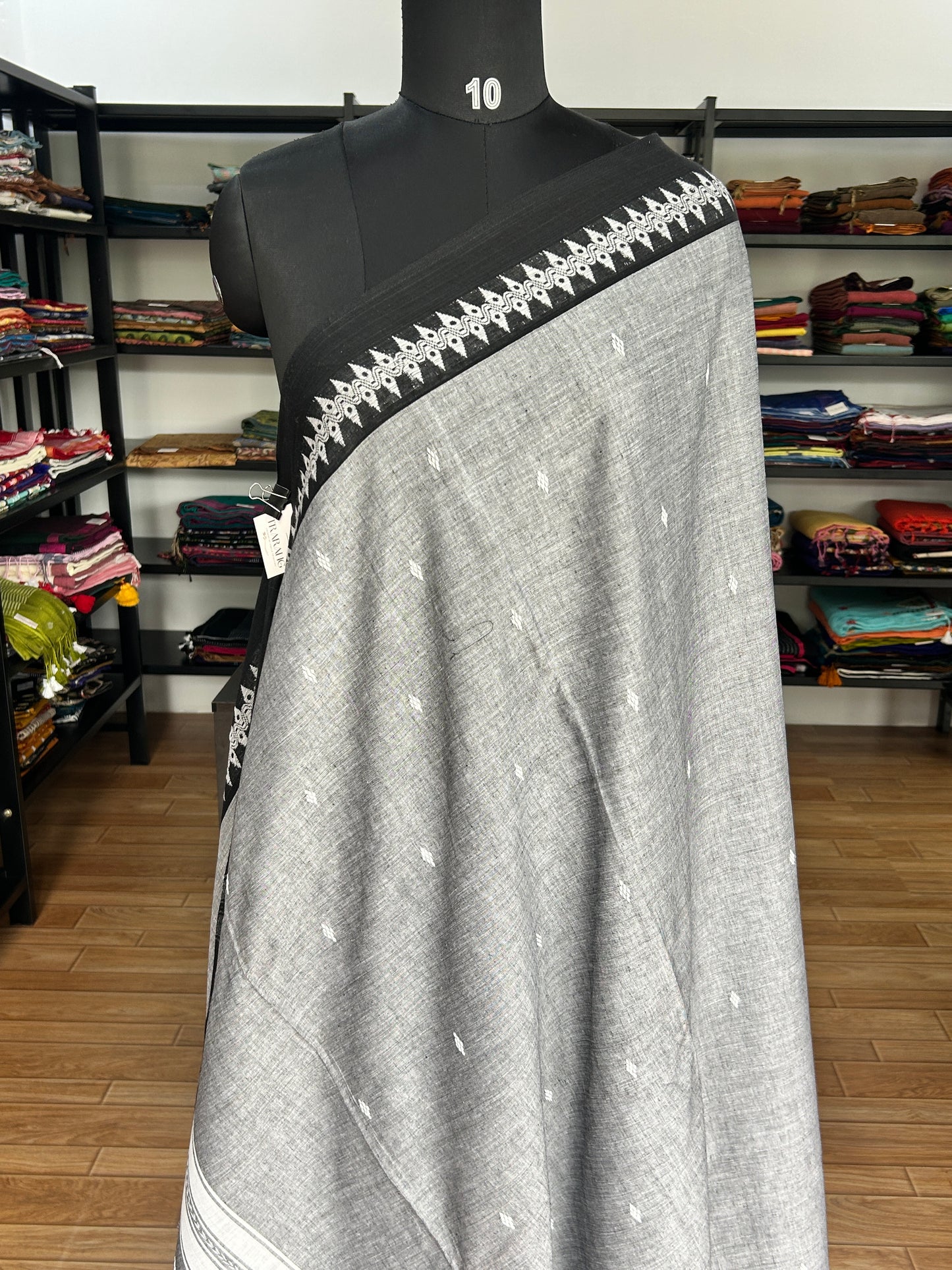 GREY DHANIAKHALI SAREE