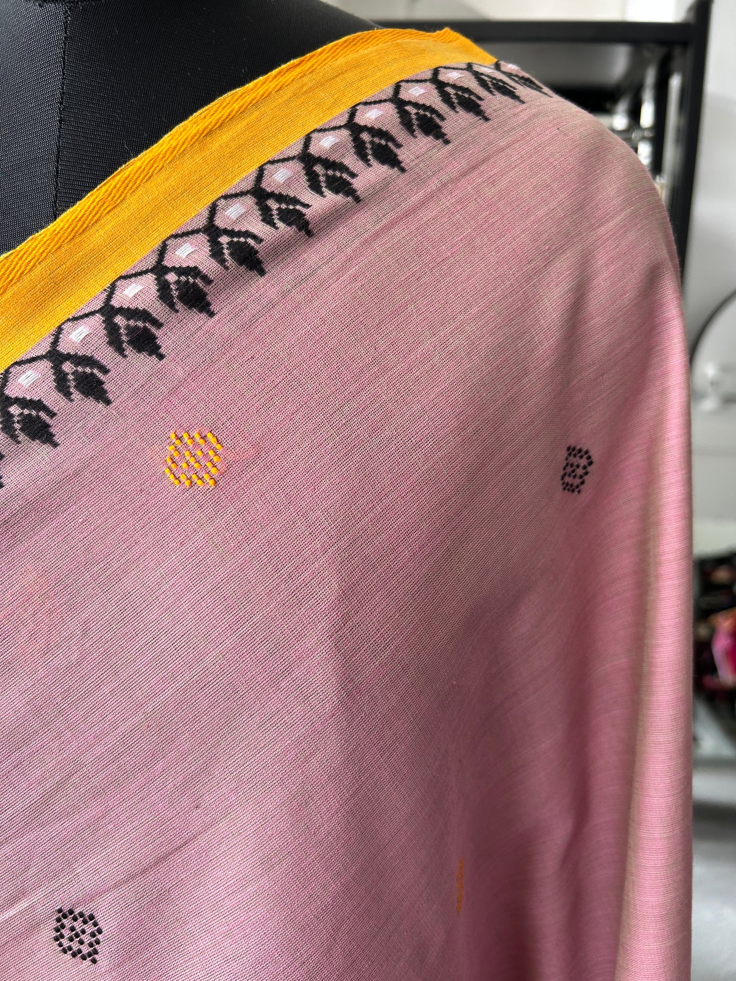 PINK DHANIAKHALI SAREE