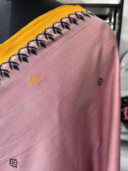 PINK DHANIAKHALI SAREE