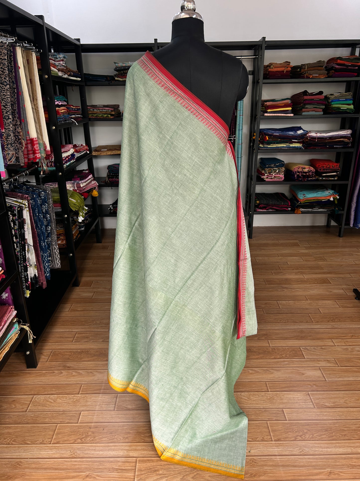 GREEN DHANIAKHALI SAREE