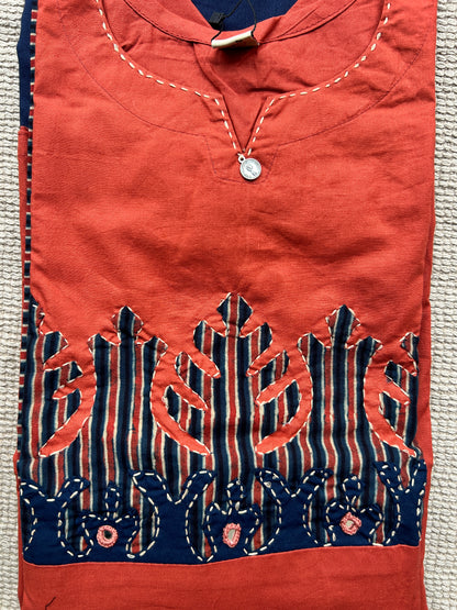 PINK GAMTHI COTTON SUIT